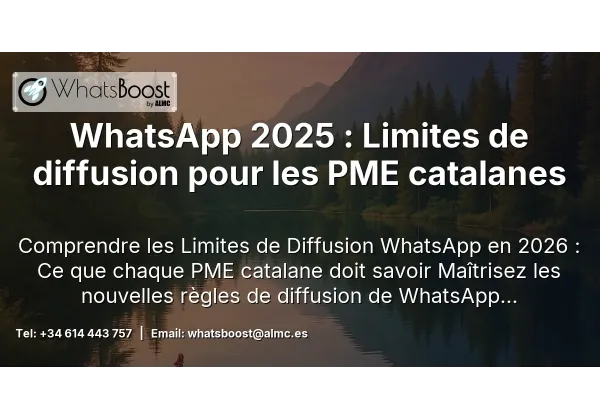 WhatsApp 2025 : Limites de diffusion pour les PME catalanes