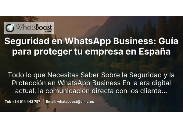Seguridad en WhatsApp Business: Guía para proteger tu empresa en España