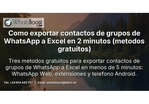 Como exportar contactos de grupos de WhatsApp a Excel en 2 minutos (metodos gratuitos)