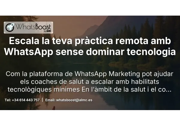 Escala la teva pràctica remota amb WhatsApp sense dominar tecnologia