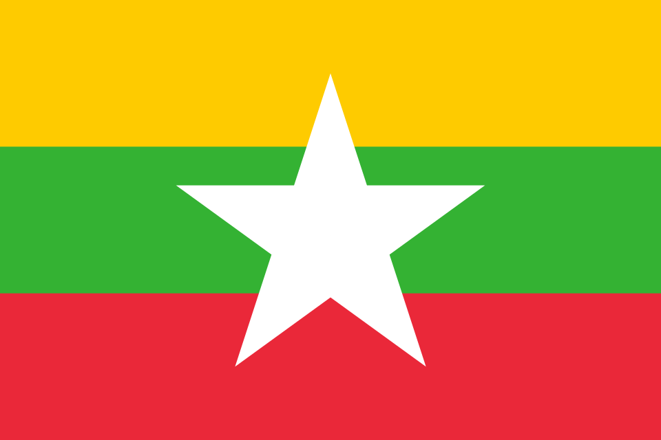 Mapa de Myanmar