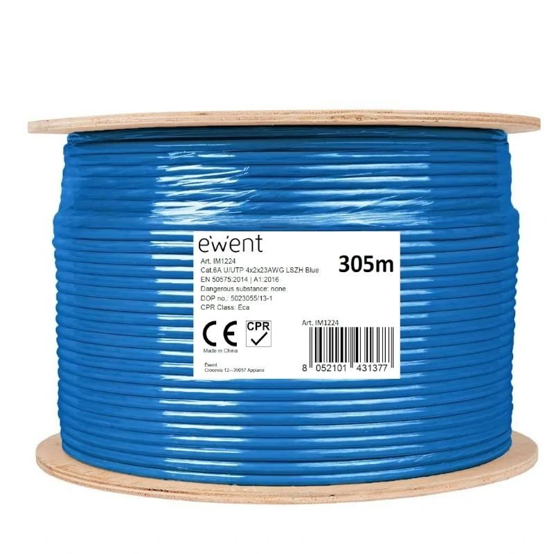 Bobina cable xarxa CAT6A U/UTP LSZH 305m Ewent IM1224 — imatge 1 de 2
