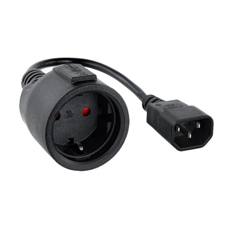 Cable adaptador Nanocable C14 macho a CEE7 hembra 50 cm