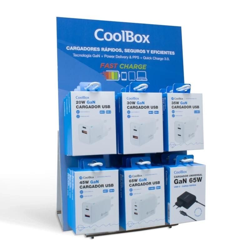 COOLBOX PACK 12 CARGADORES GAN2 + EXPOSITOR — image 1 of 4