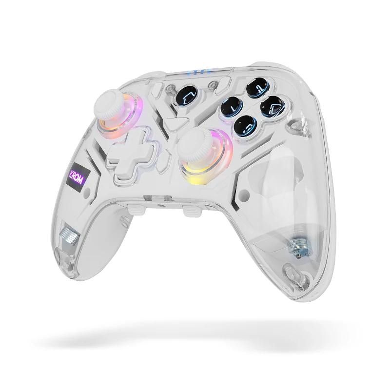 Mando gaming KROM KRYSTAL inalámbrico RGB Bluetooth 5.0