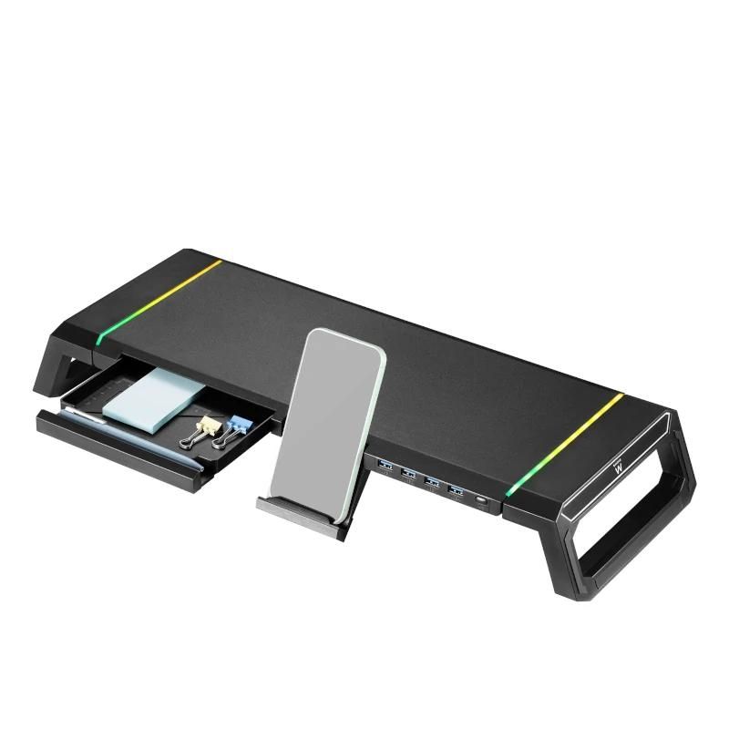 Elevador de monitor Ewent EW1268 con hub USB 3.0 y RGB