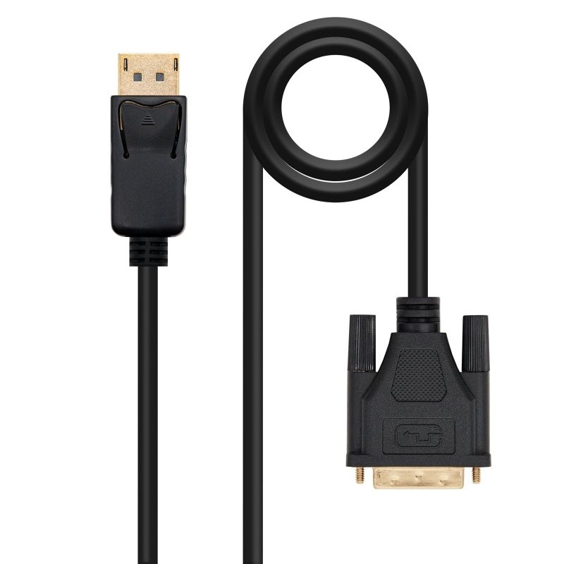 Nanocable Cable Conversor DP a DVI 1 M Negro — image 1 of 3