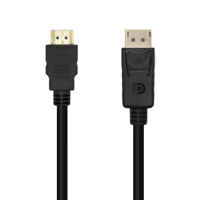 Cable conversor DisplayPort macho a HDMI macho Aisens A125-0364, 2 m, negro