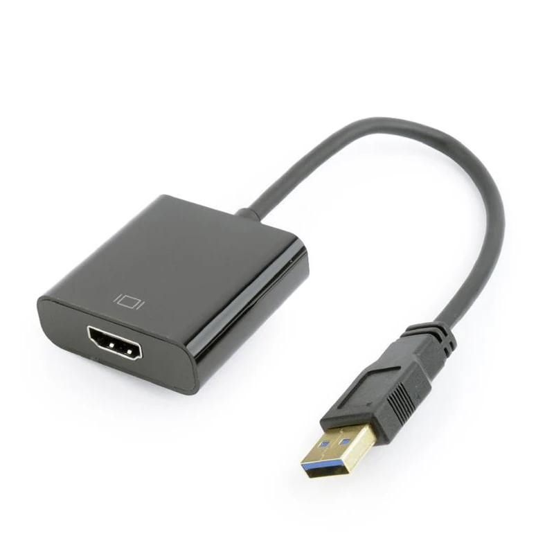 Adaptador de pantalla USB a HDMI Gembird A-USB3-HDMI-02, negro