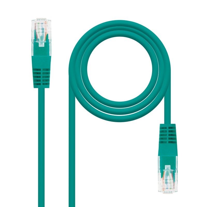 Network cable NANOCABLE Latiguillo RJ45 Categoria 6 UTP 2M green