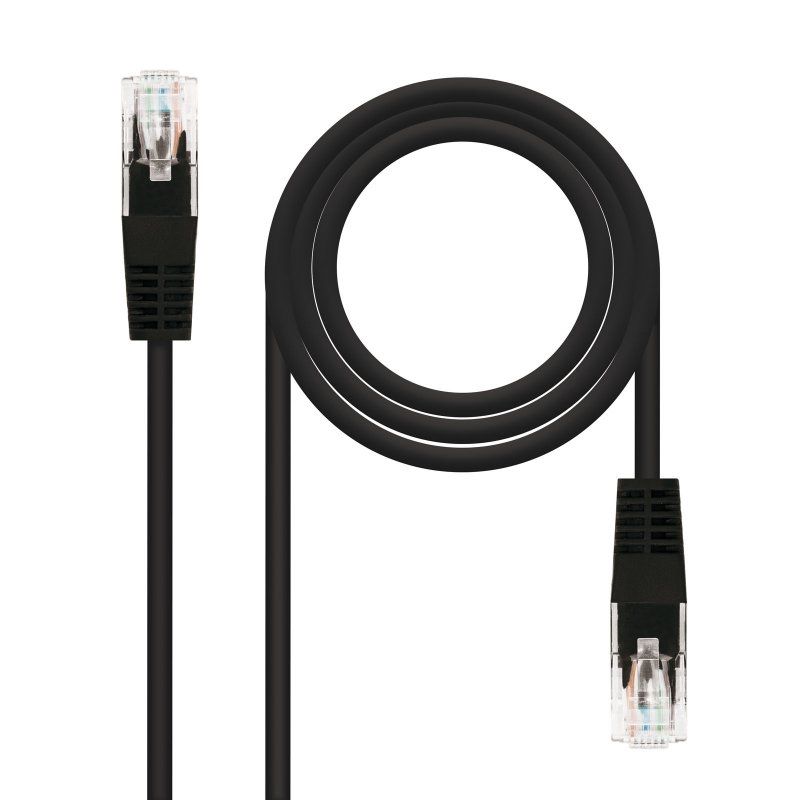 Network cable NANOCABLE Latiguillo Categoria 6 UTP 2 M black