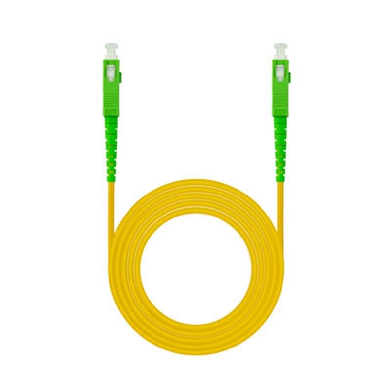 Câble, connecteur ou outil réseau NANOCABLE Cable fibra SC/APC LSZH jaune 1m