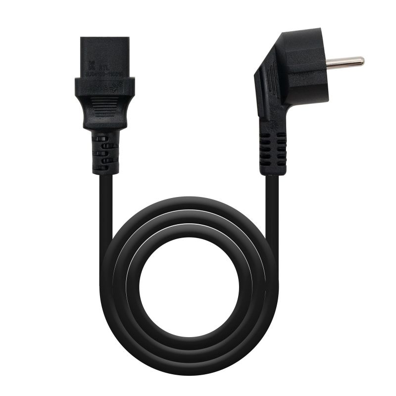 Nanocable Cable alim. CPU, CEE7/M-C13/H, negro, 5m