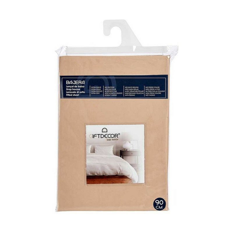 Sábana Bajera Gift Decor Beige 90 cm (12 Unidades)