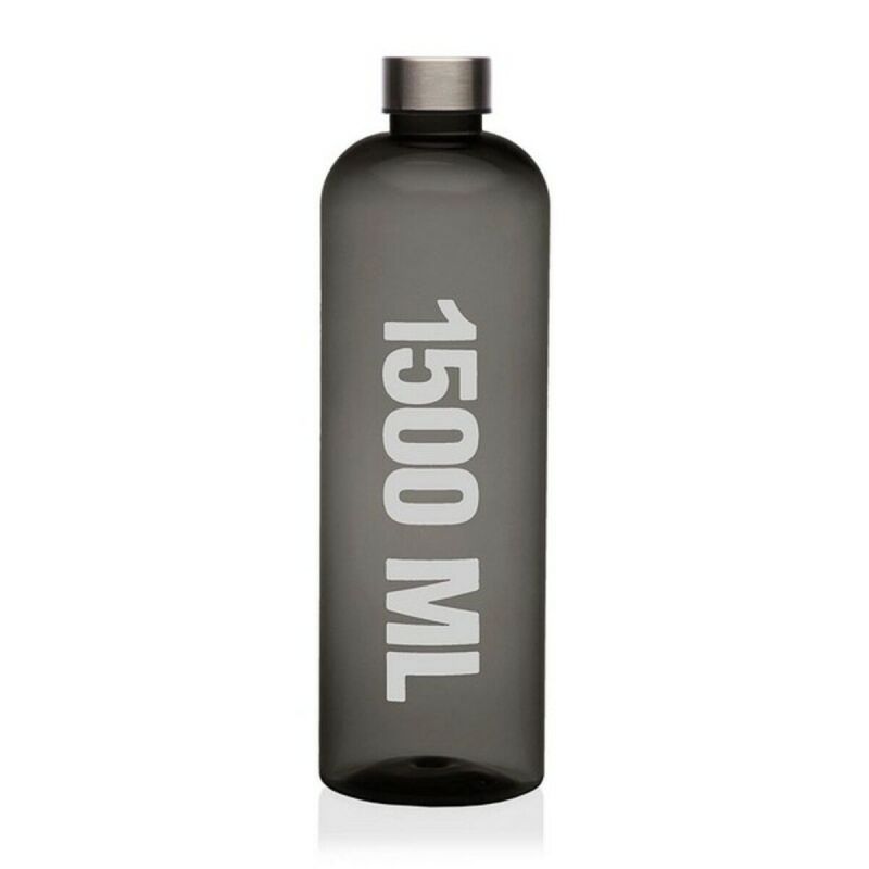 Botella Versa VS-22080008 Gris Acero Poliestireno 9 x 29 x 9 cm 1,5 L