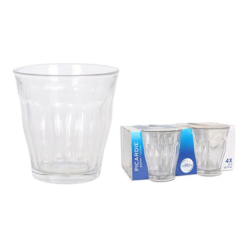 Set de Vasos Duralex DXT01213 Cristal 310 ml Transparente 4 Piezas (4 Unidades)