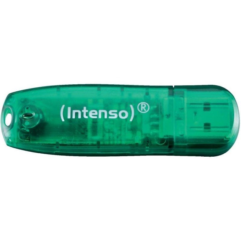 Memoria USB INTENSO 3502460 Lápiz USB 2.0 Rainbow 8GB Verde