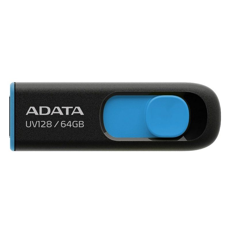Memoria USB A-DATA Lapiz Usb UV128 64GB USB 3.2 Negro/Azul