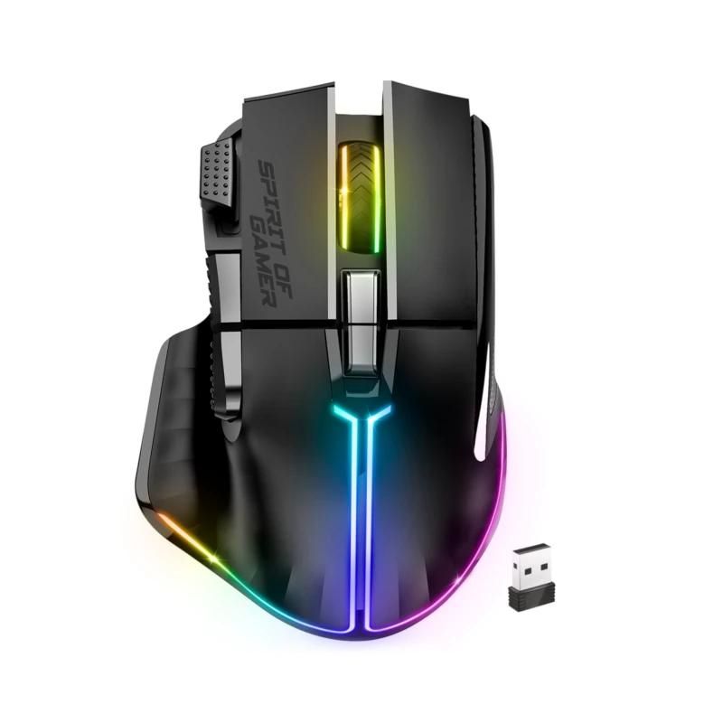 Mouse SPIRIT OF GAMER Inalambrico Pro M5 Black