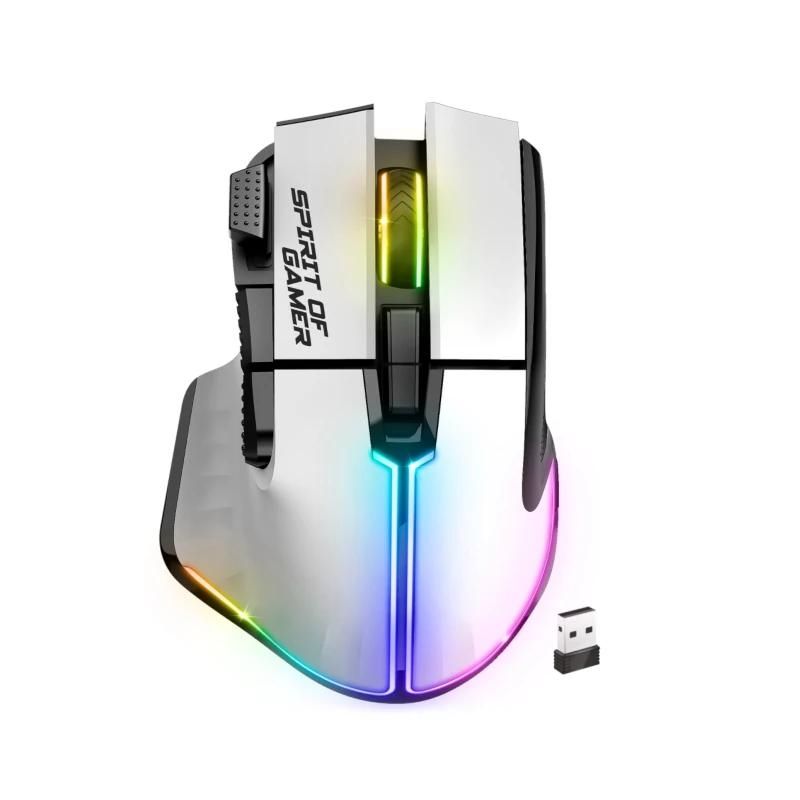 Mouse SPIRIT OF GAMER Inalambrico Pro M5 White