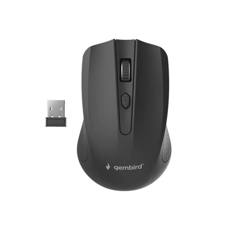 Mouse GEMBIRD Óptico Inalámbrico 1600 DPI black
