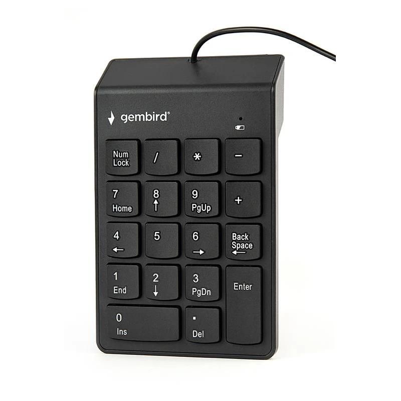 Teclat GEMBIRD Numérico por cable USB negre