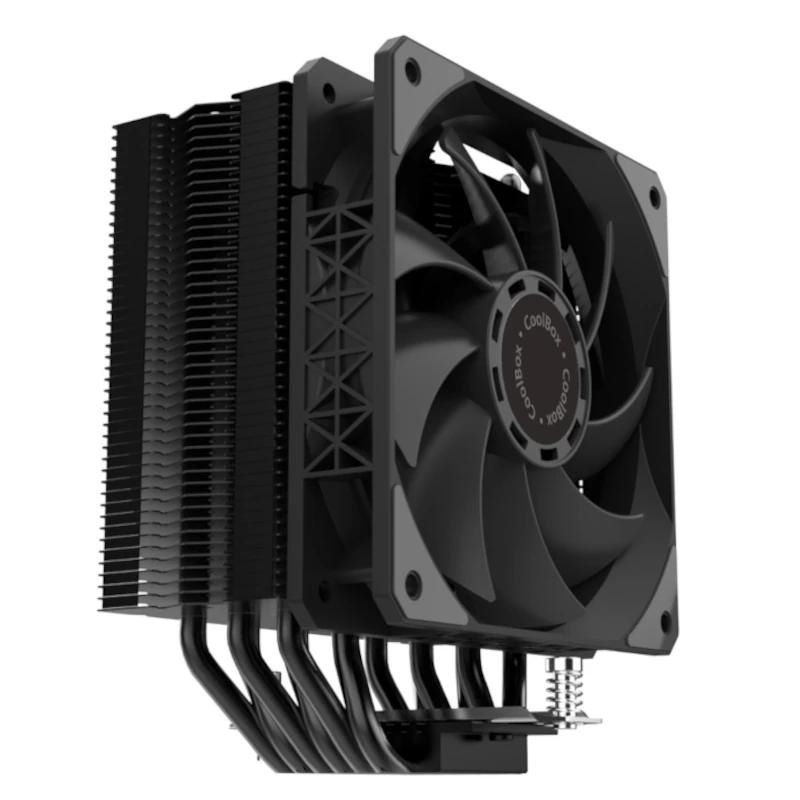Refrigeración para ordenador CoolBox Disipador CPU 6 Heatpipes 240W TDP Negro