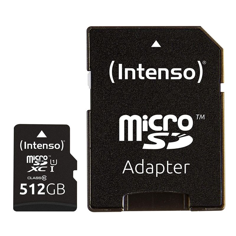 Tarjeta de memoria INTENSO 3423493 Micro SD UHS-I Premium 512G c/adap