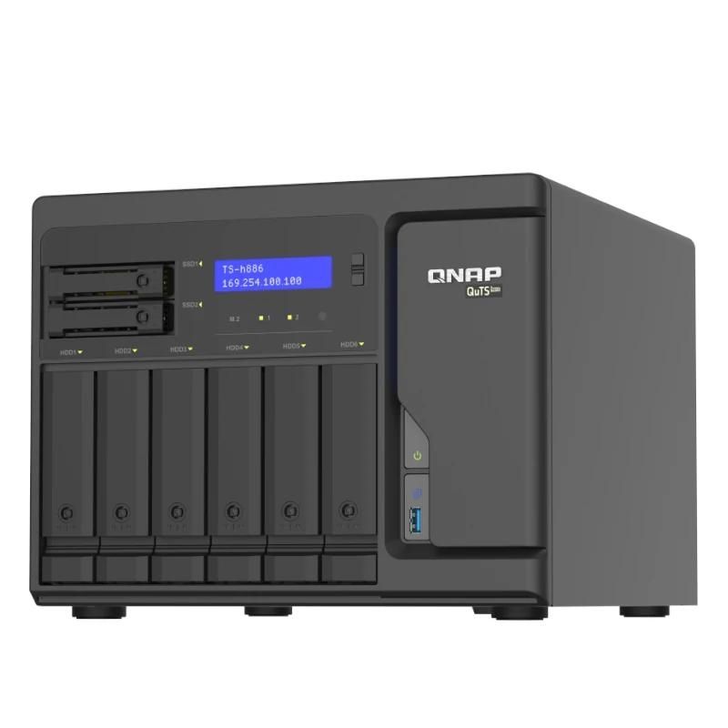 Producte d'emmagatzematge QNAP TS-H886-D1602-8G NAS 4+2-Bay 4x2.5GbE
