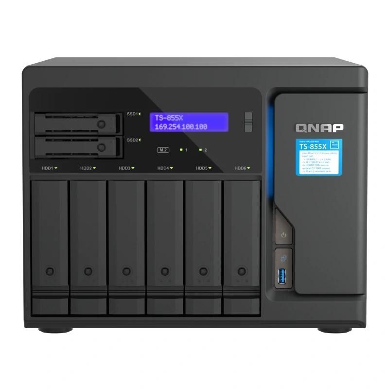 Producte d'emmagatzematge QNAP TS-855X-8G NAS 6+2 Bay 2x2.5GbE 4xUSB