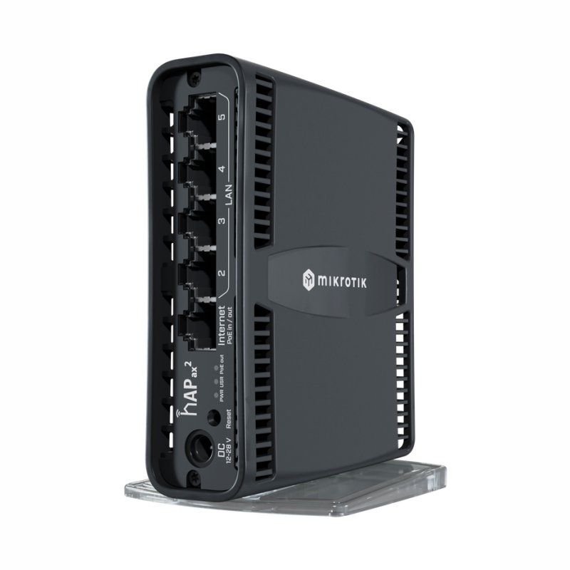 Encaminador Mikrotik hAP ax2 Router WiFi6 5xGbE (1PoE) Dual
