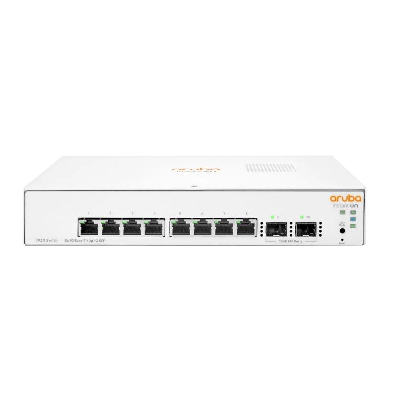 Commutador de xarxa HPE ARUBA HPE NW IOn 1930 8xGbE 2xSFP Switch 1U