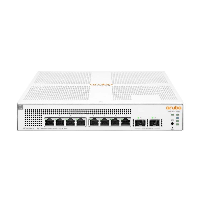 Commutador de xarxa HPE ARUBA HPE NW IOn 1930 8xGbE PoE 2SFP 124W Switch