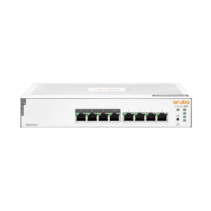 Commutador de xarxa HPE ARUBA HPE NW IOn 1830 8xGbE 4 PoE 65W Switch