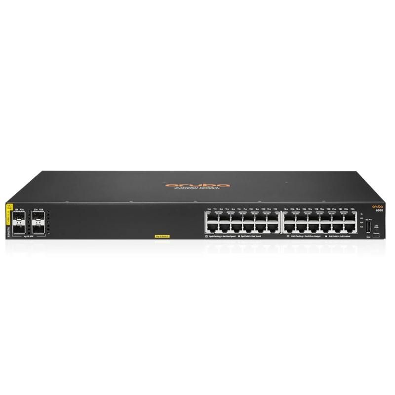 Commutador de xarxa HPE ARUBA HPE NW CX6000 Switch 24xGb 4xSFP PoE 370W