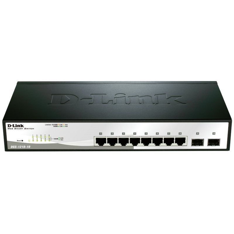 Commutador de xarxa D-Link DGS-1210-10/E Switch 8xGB 2xSFP