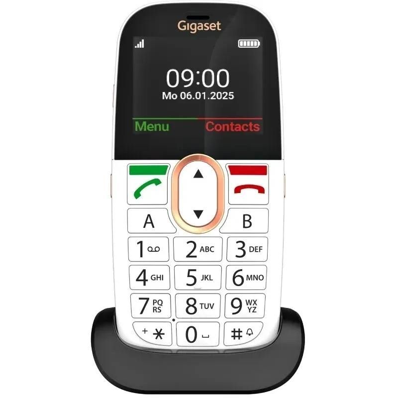 Téléphone pour seniors GIGASET Senior GL695 4G 2.31" blanc + Base