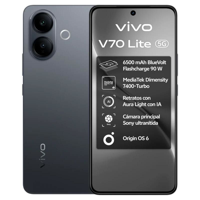 Téléphone mobile VIVO V70 Lite 5G 6.77" 6Gb 128Gb Black